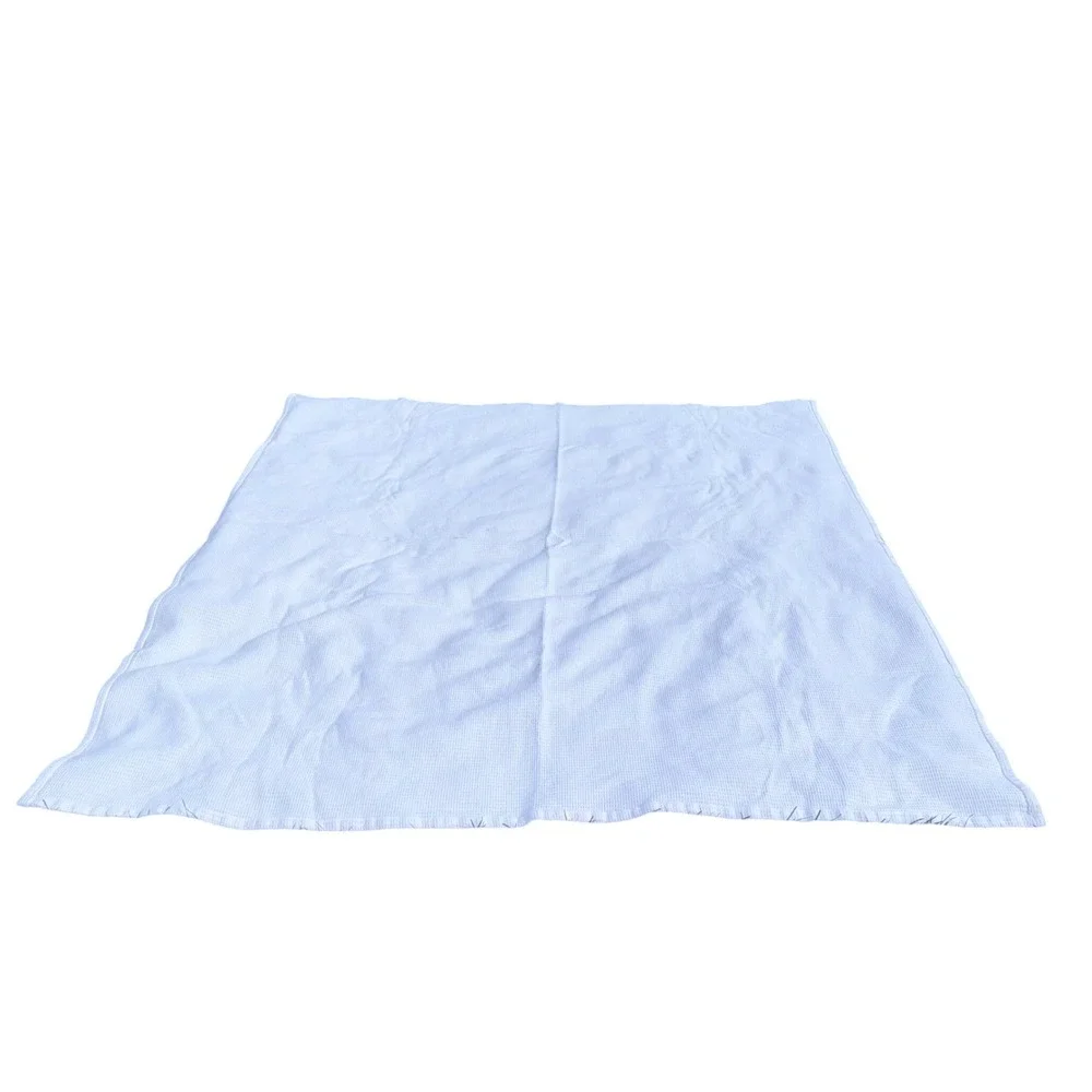 Lauren Ralph Lauren Waffle Knit Blanket Full Queen White Good Cotton Bedding